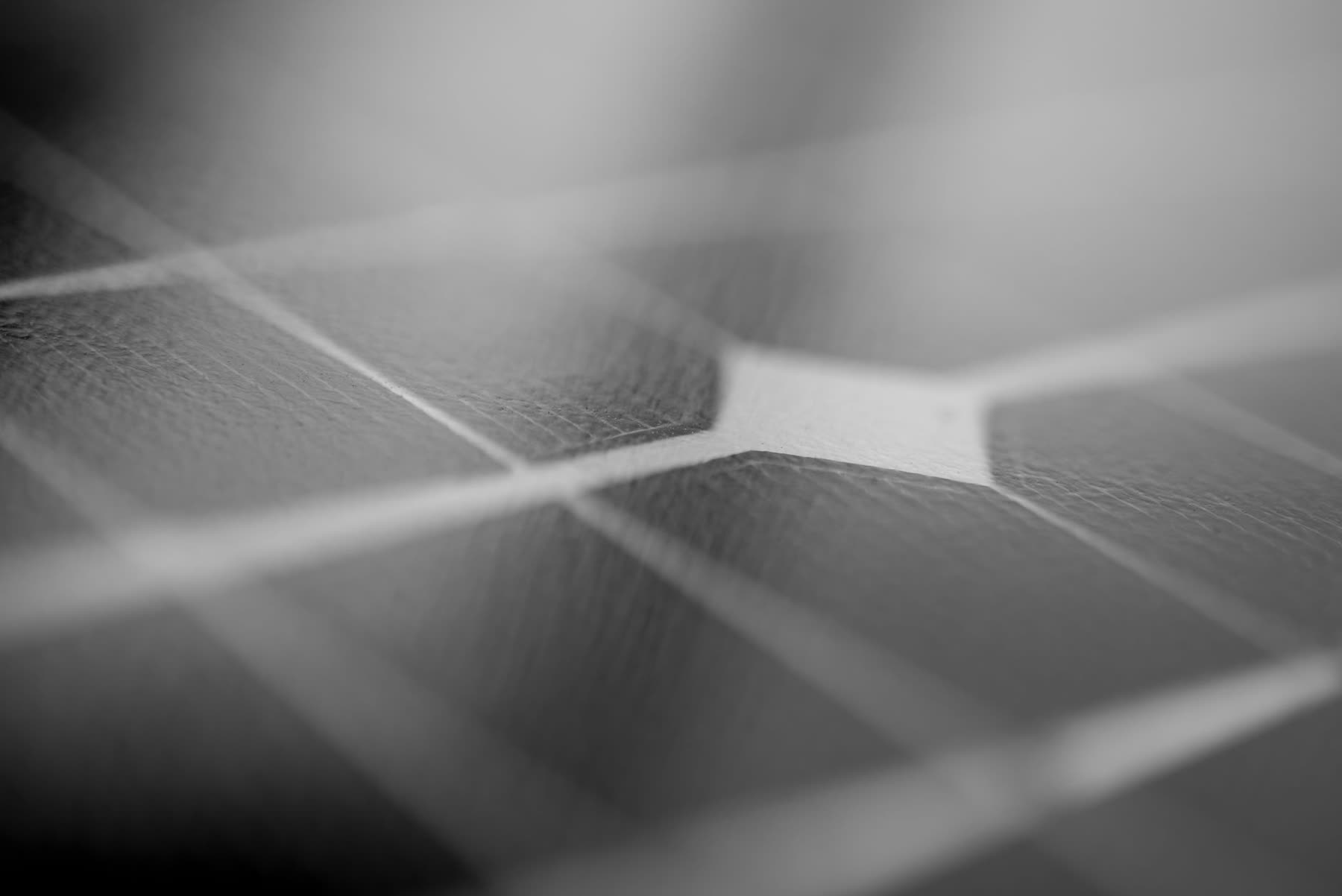 Close view of photovoltaic module surface